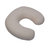 石家垫 汽车护颈枕U型护颈枕记忆棉护颈头枕纯色护颈枕(灰色)第5张高清大图
