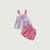 Amila阿米拉童装儿童套装夏季薄款啊咪啦女小童背心两件套洋气宝宝短裤(90cm 紫)第2张高清大图