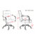 匠林家私电脑椅休椅办公椅会议文员椅皮椅(白色 默认)第5张高清大图