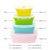 便携户外旅行泡面碗伸缩餐具可微波炉冰箱保鲜食品(灰边红色(中号800ML))第2张高清大图