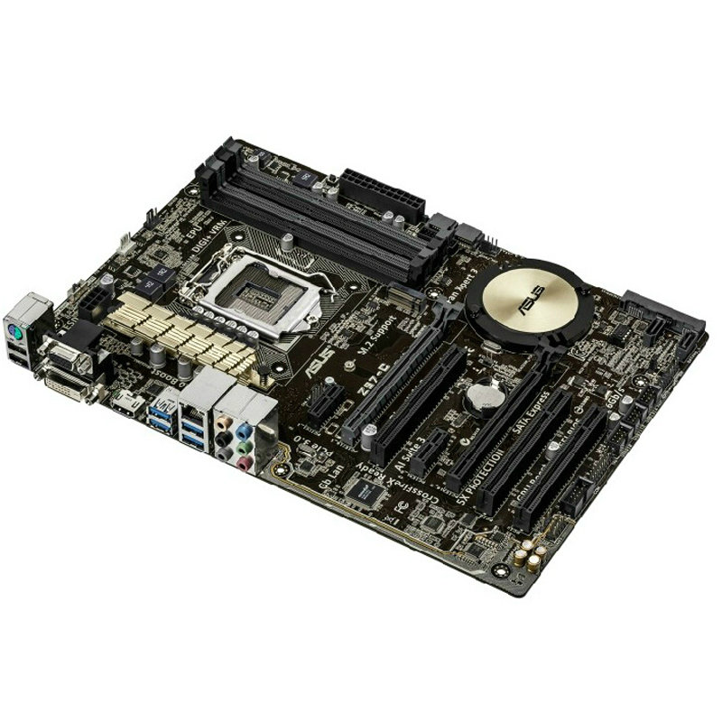 华硕(asus)z97-c 全固态z97大板电脑四核主板 1150针 台式电脑主板
