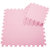 明德纯色PE宝宝拼图地垫塑料泡沫地板垫子30*30防滑环保9片/包(粉红色 30*1.0cm  9片)第2张高清大图