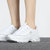 Skechers斯凯奇女鞋 2022新款厚底小白鞋休闲运动鞋老爹鞋11959-WHT(白色 37.5)第4张高清大图