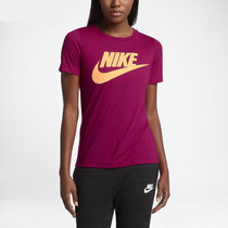 Nike 耐克 女装 休闲 短袖针织衫 运动生活 829748-607(829748-607 1XL)