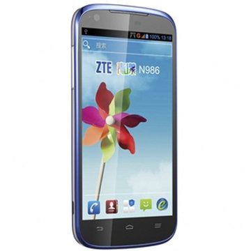 中兴（ZTE）N986 CDMA2000/GSM 3G手机（蓝色）