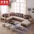 浪漫星 沙发 简约现代中小户型客厅家具沙发 布艺沙发8060(五件套-赠四布凳)第3张高清大图