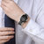 多姆（DOM）手表 时尚商务简约两针洁白面立体镶钻刻度石英腕表(黑色表盘银色表带男表)第5张高清大图