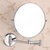 皇姿 浴室美容镜壁挂 卫生间折叠放大梳妆镜子 壁挂化妆镜银色第3张高清大图