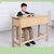 云艳实木课桌凳中小学生书桌学校桌凳老式课桌凳YY-955(单人课桌凳)第3张高清大图