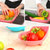 有乐 创意厨房沥水果蔬篮 淘米器 多功能沥水篮 淘米篮zw308(粉色)第5张高清大图