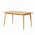 TIMI 天米 北欧实木餐桌椅 全白橡木餐桌椅组合 白橡木一桌四椅 家用饭桌组合(原木色 1.4米餐桌+4把椅子)第5张高清大图