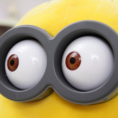 安吉宝贝神偷奶爸 卑鄙的我3d眼睛 大号小黄人公仔毛绒玩具生日礼物