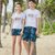 巴洛尼莫 情侣沙滩裤宽松版型夏季海边度假冲浪游泳漂流速干短裤(白色 S)第5张高清大图