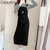 CaldiceKris （中国CK）简约背带裙套装CK-F1003(黑色 XL)第2张高清大图