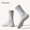 CaldiceKris（中国CK）CK-FSWZ001 男士商务中筒袜礼盒装纯色棉质中筒防臭袜(混色6双装/盒 均码)