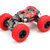 四驱攀爬车越野遥控变形车双面扭变可充电儿童汽车玩具男孩(红色（超大扭变越野车-45cm） 一个机身三个电池)第4张高清大图