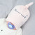 牛奶朋友婴儿帽春秋宝宝盆帽夏季新生儿遮阳帽儿童蕾丝系带公主帽(奶白色（单帽） 均码（38-44cm）)第4张高清大图