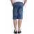 莱斯玛特LESMART 男装 水洗磨白牛仔短裤 LW13349(蓝色 30)第4张高清大图