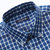 雅戈尔修身版时尚休闲格子短袖衬衫男士商务纯棉透气半袖SDP12535(深蓝色 43)第2张高清大图