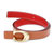 蔻驰 COACH 奢侈品 女士专柜款双面皮质腰带皮带棕色配红色 78176 B4OH2-S(棕色配红色)第4张高清大图