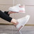 2022年春季新款小白鞋女韩版麦昆鞋气垫女鞋时尚潮流鞋子M001(亮尾白银 37)第5张高清大图