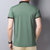 传奇保罗2021新款男士 夏季色织刺绣 短袖POLO衫翻领时尚商务短袖（M-3XL）ZMN826(浅绿色 L)第2张高清大图