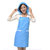 浦晨糖果色防尘防油护发围裙(蓝色PM3013)第3张高清大图