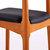 木巴简约餐椅牛角椅 实木椅子现代北欧休闲椅 咖啡厅餐厅时尚靠背椅  两把起售(柚木色牛角椅YZ317 包邮送货至楼下（乡镇不派送）)第4张高清大图