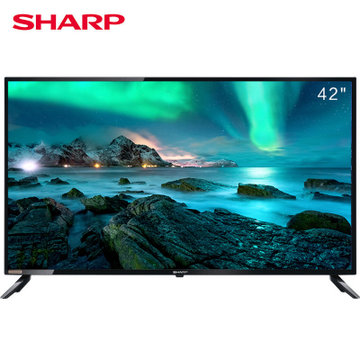 夏普（SHARP） 42英寸日本原装面板FHD分辨率全高清智能WiFi液晶平板电视(黑色 42吋)