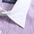 U.S.POLO.ASSN男士长袖翻领撞色领条纹商务休闲衬衫 C311010(浅紫色 XL)第3张高清大图