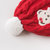 davebella戴维贝拉秋冬新款毛钱帽宝宝圣诞节日针织帽DBJ7862-1(Three(52) 大红)第5张高清大图