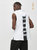AJ23篮球帽衫背心男纯棉透气健身无袖安东尼连帽篮球训练背心球衣(玩家字母短袖黑色 XL（175-180高，130-145斤）)第2张高清大图