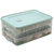冰箱保鲜饺子盒馄饨盒托盘食物盒收纳盒鸡蛋保鲜盒(3层1盖 默认)第2张高清大图