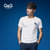 2017夏季新款男士圆领短袖t恤修身韩版潮流日系欧美学生街头衣服(白色 M)第5张高清大图