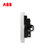ABB开关插座面板无框轩致系列雅典白墙壁86型插座面板五孔带开关插座3只装 AF225*3第5张高清大图