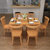 明佳友 北欧实木餐桌现代简约小户型餐桌椅组合原木日式长方形餐桌 M619(胡桃色 一桌四椅（出口版）)第4张高清大图