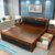 喜叶红 床 实木床 1.8米/1.5M 皮床双人床 新中式软体储物床简约卧室家具(1.5*2.0m 标准床+普通床板)第5张高清大图