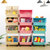 宝宝儿童零食玩具架收纳神器厨房置物架储物收纳柜整理架家用大全(绿色 5005四层)第5张高清大图