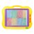 琪趣儿童单面画板写字板磁性笔彩色大号白板练字板涂鸦板宝宝玩具 中号彩色磁画板（颜色随机） 大号彩色磁画板-黄(蝴蝶彩色磁画板-粉色 默认版本)第2张高清大图