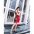 女夏季显瘦无袖V领红色蕾丝连衣裙高腰2018新款冷淡风裙子(红色 S)第4张高清大图