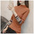 女式时尚针织毛衣9519(粉红色 均码)第2张高清大图