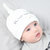 牛奶朋友婴儿帽春秋宝宝盆帽夏季新生儿遮阳帽儿童蕾丝系带公主帽(奶白色（单帽） 均码（38-44cm）)第3张高清大图