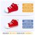 卡特兔1-3-5岁秋季婴儿学步鞋男女宝宝鞋子防滑软底机能鞋帆布鞋儿童透气休闲童鞋(17cm XZ20红色)第4张高清大图