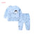 婴儿夏装分体套装夏季薄款宝宝长袖空调房衣服3-6个月9新生儿睡衣(TZ679蓝色 66cm)第5张高清大图