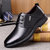 男士休闲皮鞋2021新款软底中老年商务男鞋时尚黑色皮鞋(9010棕色 43)第3张高清大图