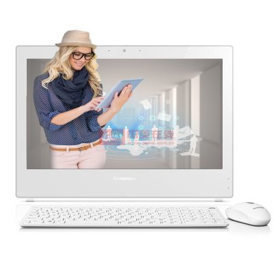 联想（Lenovo）扬天S800 24英寸一体电脑（G3260 4G 1T 2G独显 DVD刻 Wifi Win7）白色