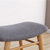 北欧实木凳子餐桌凳创意小板凳餐凳布艺化妆凳梳妆凳换鞋欧式凳子(浅灰色坐垫)第4张高清大图