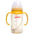 贝亲宽口径PPSU奶瓶 宝宝奶瓶 婴儿塑料奶瓶带吸管握把160/240ML(黄色握把+吸管240ml)第5张高清大图