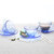 DURALEX多莱斯 法国进口 耐热钢化玻璃餐具咖啡杯碟套装(浅蓝色)第5张高清大图