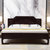 恒兴达 新中式实木床主卧1.8米双人床现代简约1.5米雕花床经济型婚床家具(1.8*2米黑檀色 单床)第2张高清大图